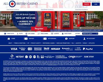 All British Homepage Screenshot
