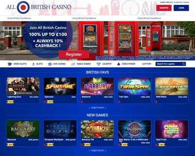 All British Homepage Screenshot