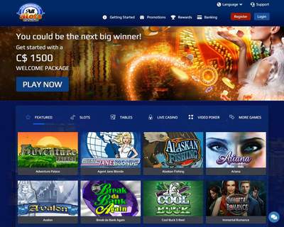 All Slots Homepage Screenshot