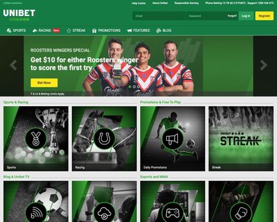 Unibet Casino Homepage Screenshot